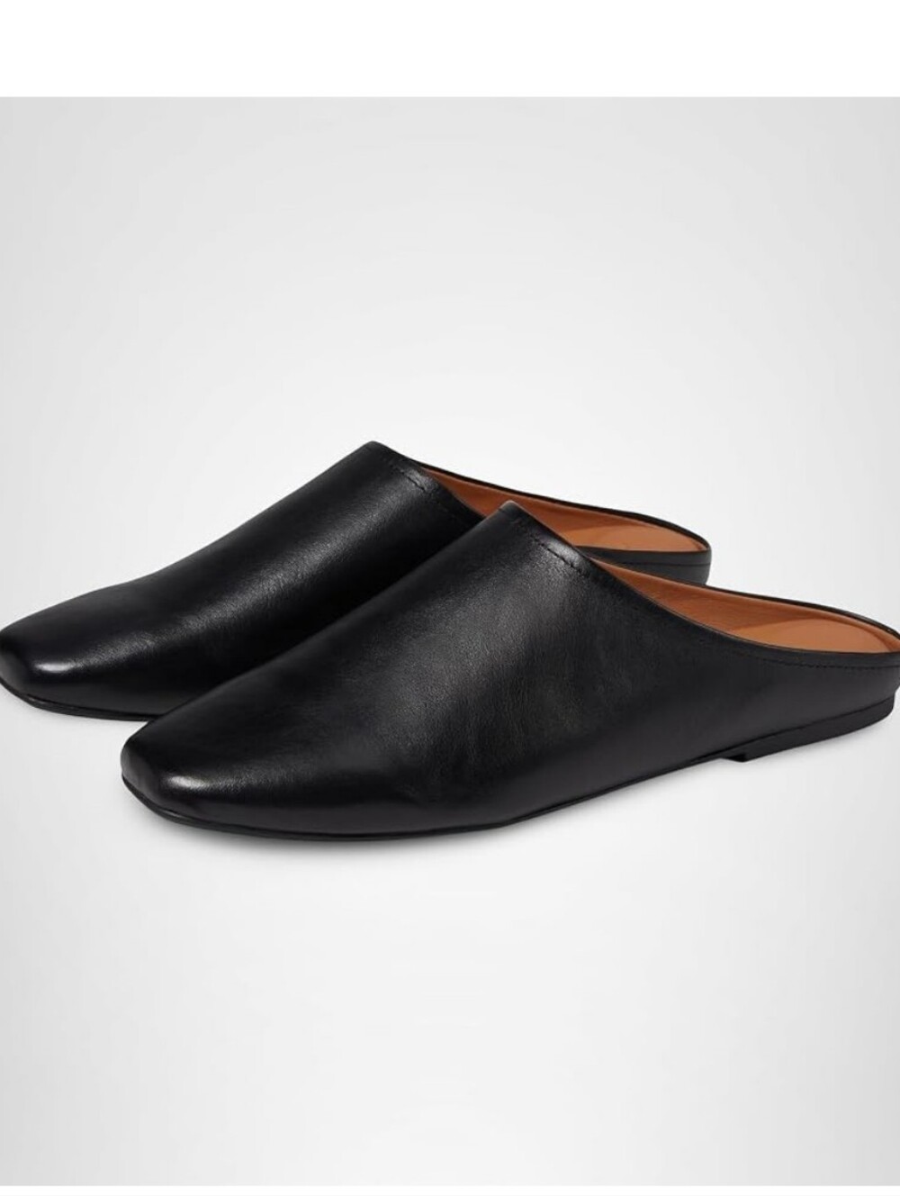 gentle souls Wanda Black Leather Slip-On Mules